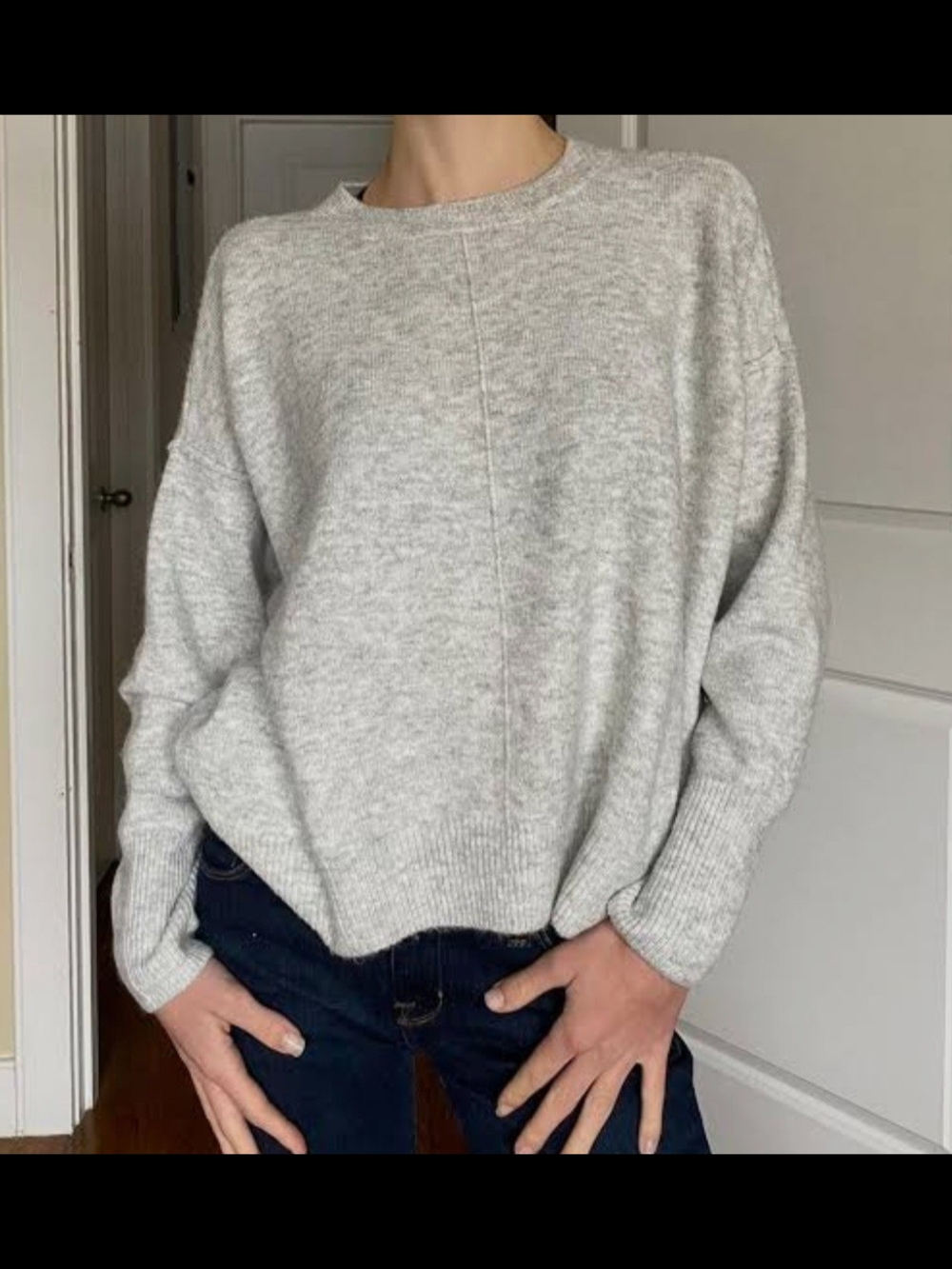 Unbranded Light Gray Crewneck Very Soft Women's Sweater